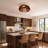 20" Low Profile Wood Grain Caged Ceiling Fan