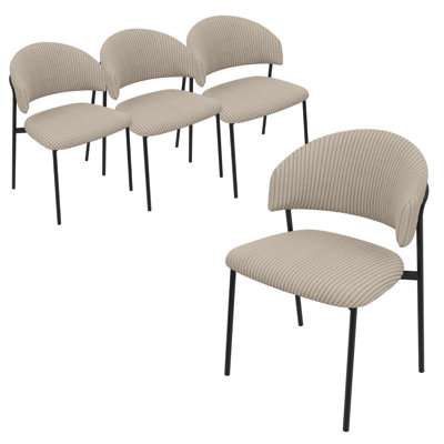 Dining Chair, Corduroy Modern Chair For Kitchen, Living, or Dining Room