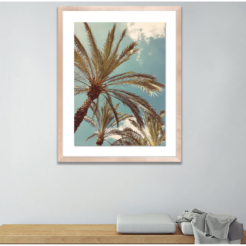 Palm II Print by Vitaliy Paykov, 40" H x 32" W x 2.5" D, Natural