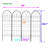 4 Pack Metal Garden Trellis 78.7" X 19.7" Rustproof Trellis-1703971912