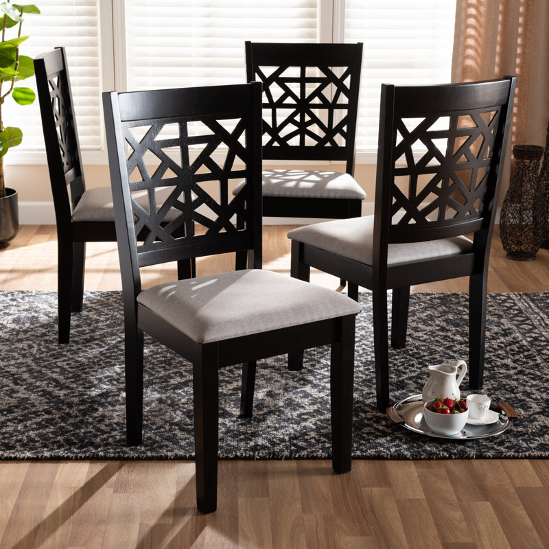 Nadya Solid Wood Dining Chair, Grey