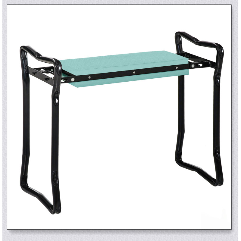 Genouillère pliable et banc de siège Outsunny, conception ergonomique pour le confort et le soutien
