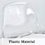 Tabourets de bar transparents modernes Breion avec siège en similicuir et pieds en métal (ensemble de 2)-365133028