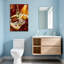 Mode nature morte avec bouteille et fruits-828564294