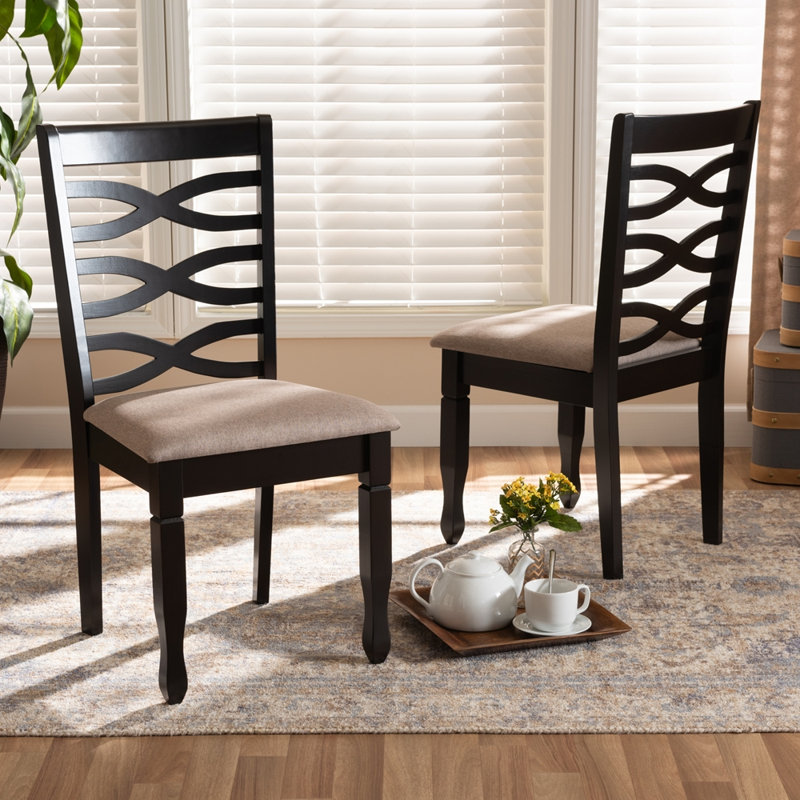 18.3'' H Upholstered Side Chair, Brown