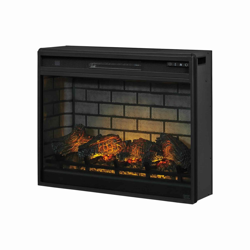 Westhampton Black Electric Fireplace Insert, 24.13" H x 31.25" W x 8.75" D