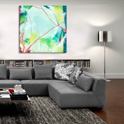 Art mural en verre Ivy Bronx «April» par Romeo Zivoin