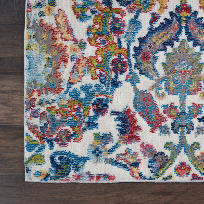 Burnie Oriental Indoor Rug, Rectangle 4' x 6'