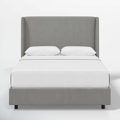 Tilly Linen Upholstered Wingback Bed