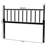 Baxton Studio Edaline Bamboo Motif Headboard - Crafted Wood Panel with Decorative Turned Spindle Design for Boho Costal Bedroom, Queen, Black-585176863