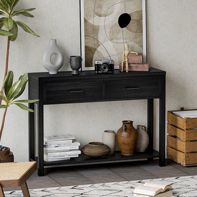 Simple retro rectangular console table
