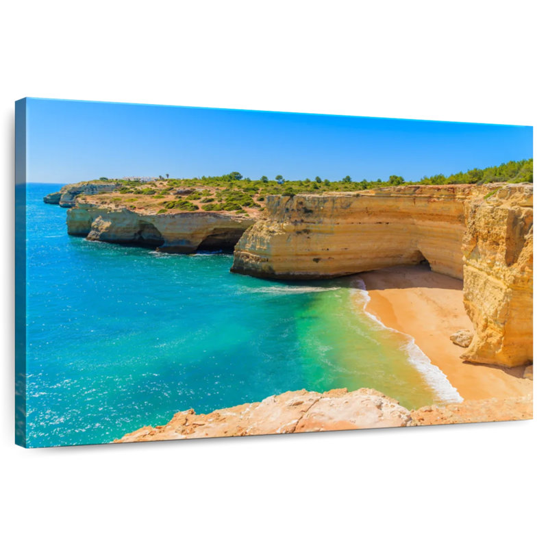 Ravi Golden Rock Cliff Portugal, 30" H x 45" W