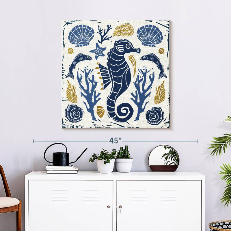 Brampt Primitive Sea II, 30" H x 30" W