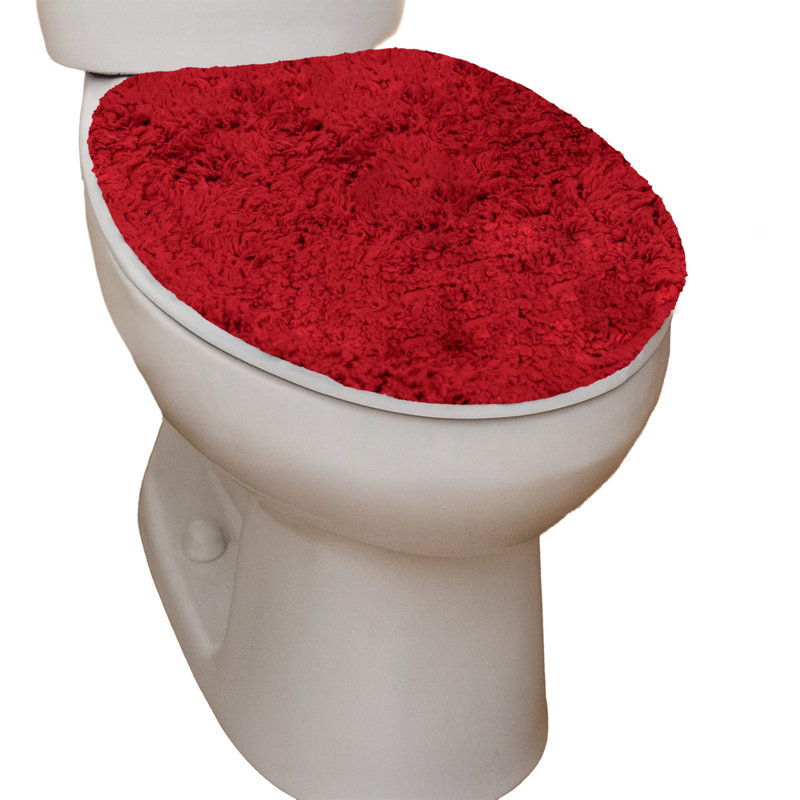 Couvercle de siège de toilette Anyla Waterford 18 po x 18 po, Rouge