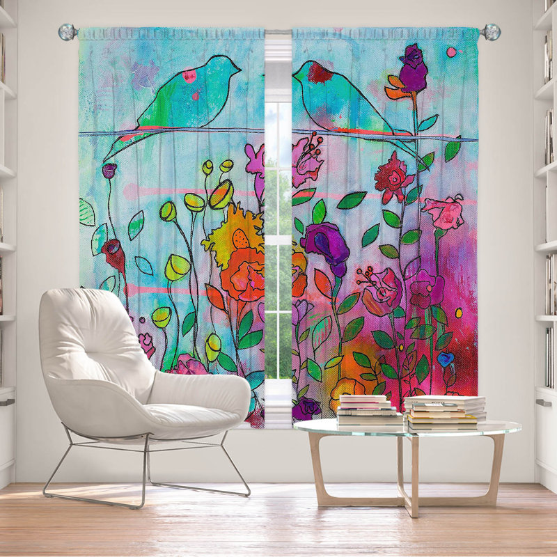 Rideau en polyester, L 40 po x L 82 po