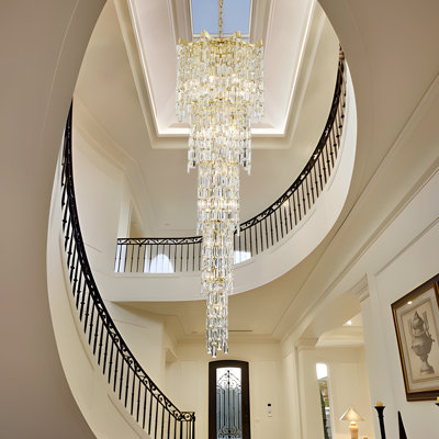 21 Lights Chandelier Crystal Dimmable Light