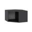 Armoire murale moderne Wesa, couleur anthracite, 29,1 po x 17,7 po x 29,1 po | 100% panneau de particules enduit de mélamine, épaisseur: 0,7 pouce | Conception géométrique élégante, parfaite pour organiser les espaces de la maison ou du bureau-109340319
