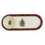 Spode Christmas Tree Tartan 2Pc Chip And Dip 13"