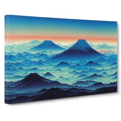 Righteous Japanese Mountains - Wrapped Canvas