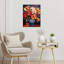 Fleurs de lys, art mural sur toile sans cadre 16 po x 20 po