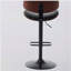 Tabourets de bar à hauteur réglable de style médiéval moderne, tabourets de bar rotatifs à 360 °, convenant aux îlots de cuisine / restaurants / cafés, 1 chaise