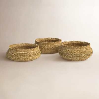 Handmade Seagrass Decorative Basket