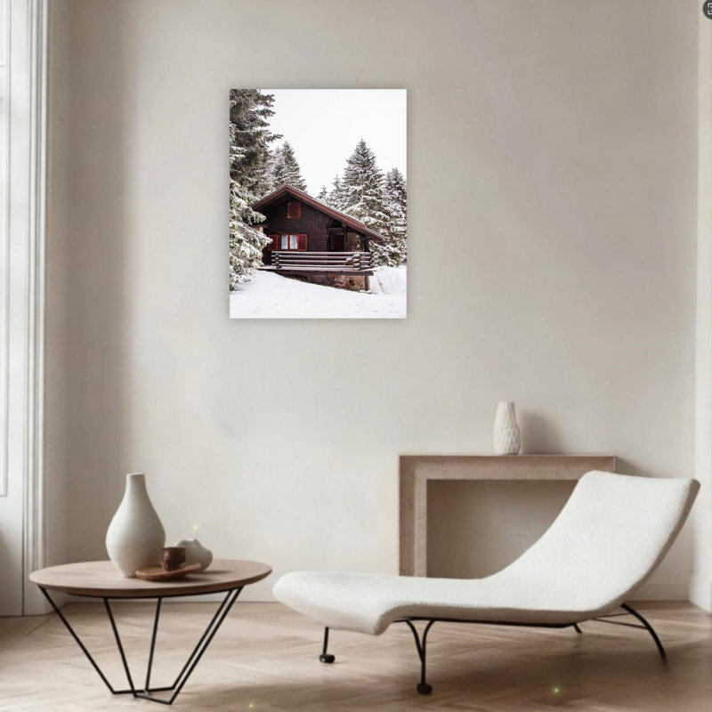 «Winter Cottage Christmas», art mural 24 po x 36 po