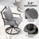 Swivel Patio Dining Armchair With Cushion（set of 2）