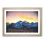 Pink Sky over the Mountain Top - Picture Frame Painting Print-55583935-55583936