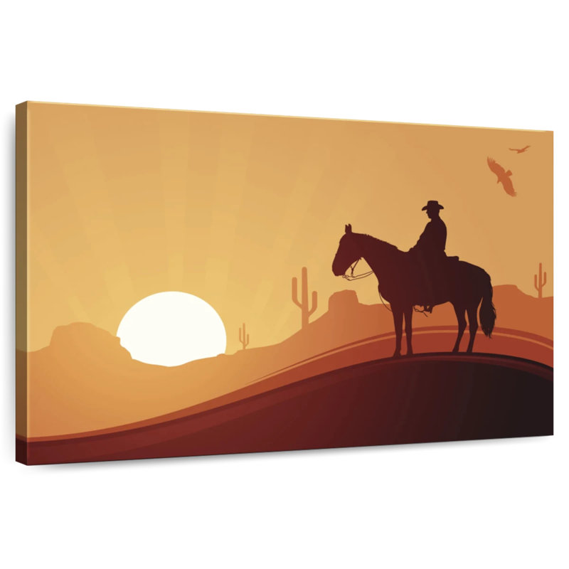 Lelar Desert Cowboy, 8" H x 12" W