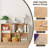 5-Section Closed Back Bookcases, Modern Open Storage Shelf Display Cabinet-1036686124