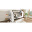 Lit plateforme simple avec tiroirs, lit maison en bois massif avec tablettes, conception enfantine-1650022810