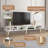Janci TV Stand for TVs up to 65" with open Storage, media management and solid wood feet-542491538