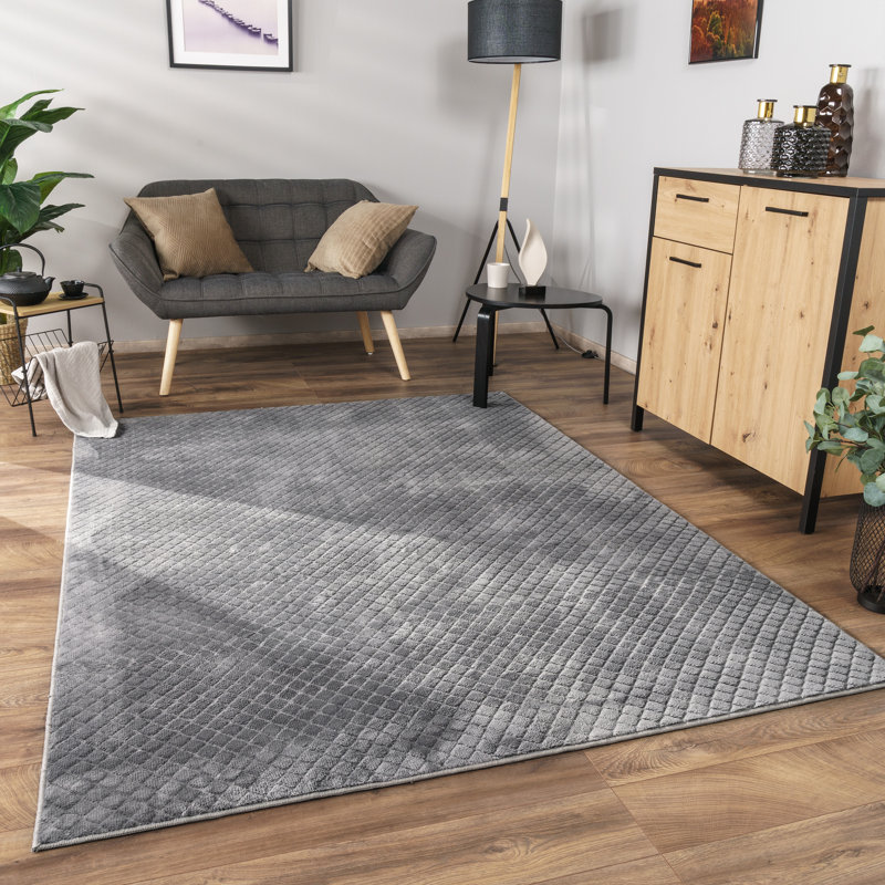 Kidman Solid Colour Area Rug, Rectangle 60 x 100cm