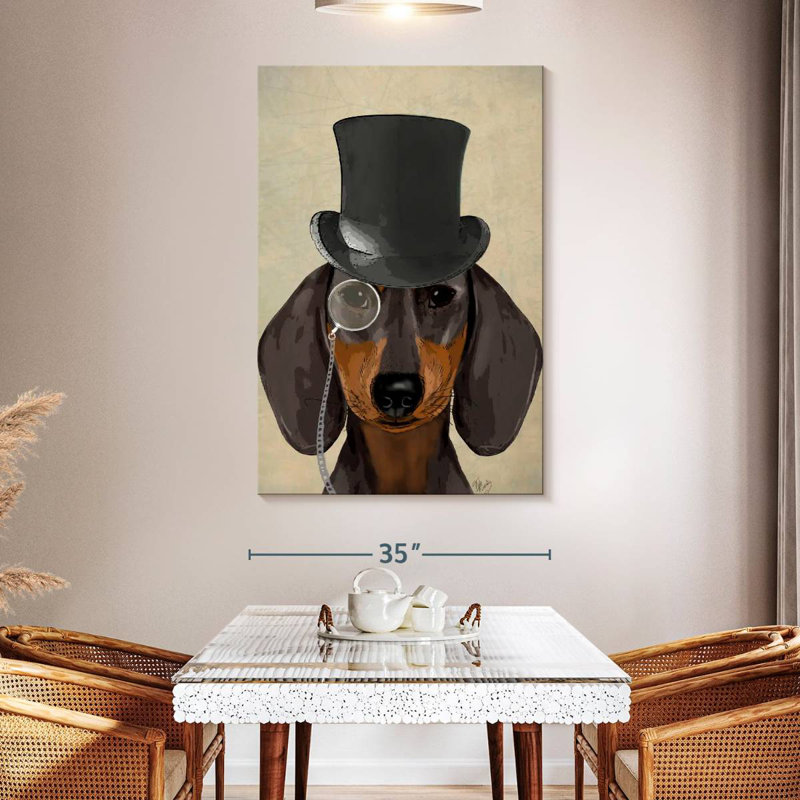 Chien et teckel Ketti, H 51 po x l 34 po