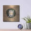 «Joy to the World with Wreath» par Susan Ball, art mural en métal-625735514