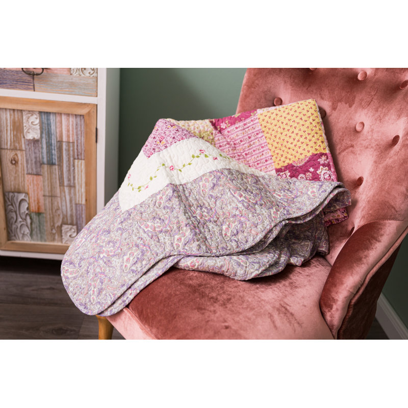 Derose Patchwork Bedspread, 155 x 180cm Bedspread