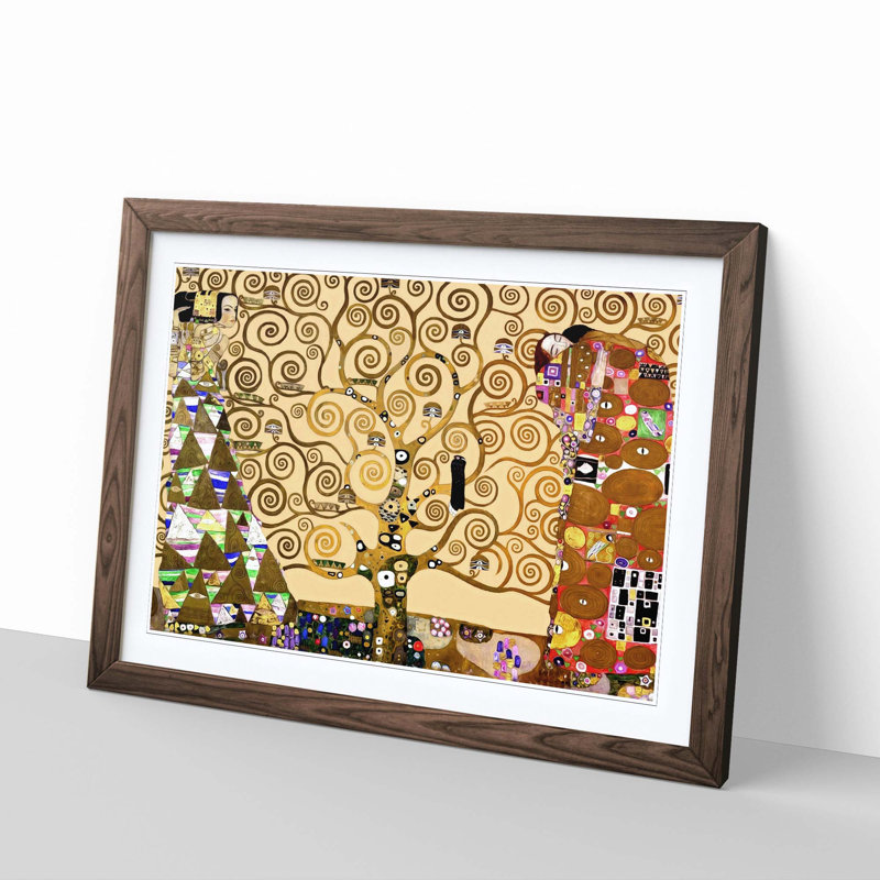 The Tree of Life by Gustav Klimt - Framed Print, Walnut