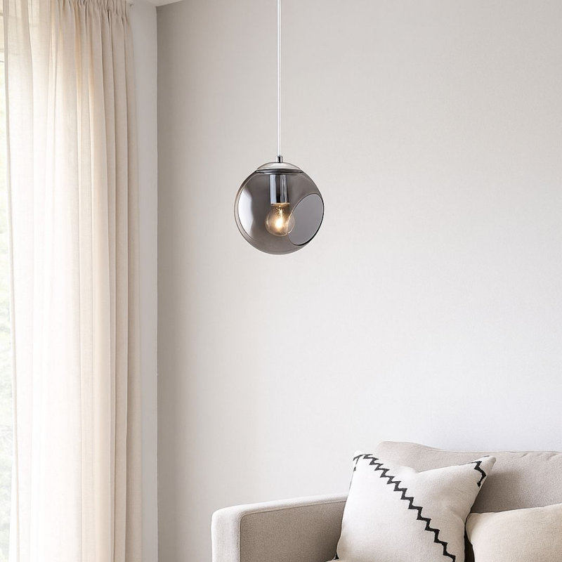 1 - Light Polished Chrome Simple Pendant