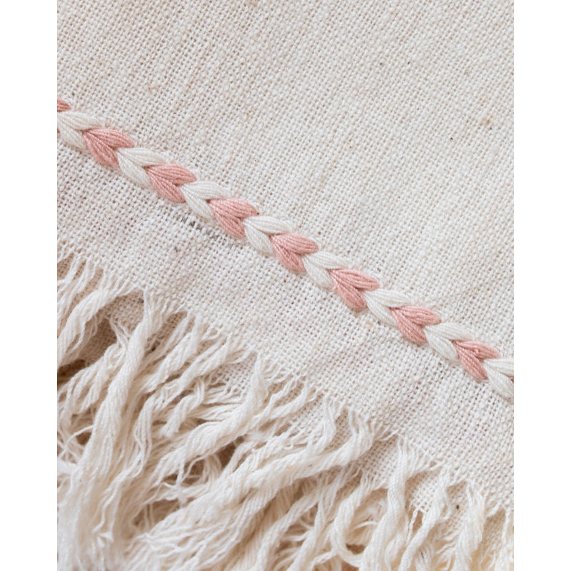 Blush Braid Detail Napkin