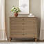 Commode 4 tiroirs en bois avec poignées en métal-214385232