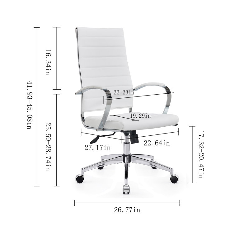 Fauteuil de direction Evey, Brun
