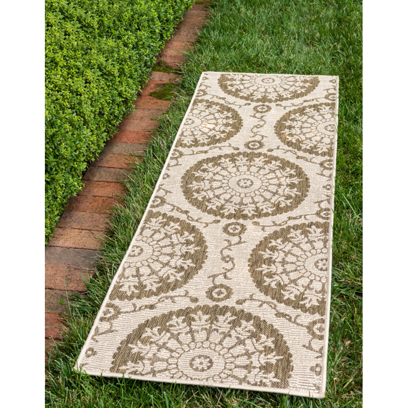 Tapis d'intérieur / extérieur beige Tropez, Tapis de couloir 2 pi 2 po x 6 pi