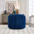 Upholstered Swivel Barrel Armchair-910433567