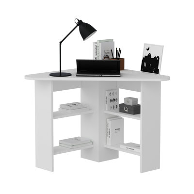 Corner Computer Desk with Shelves