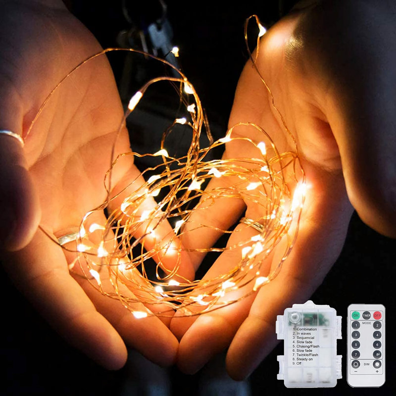 Leanora 1 - Bulb 33'' Battery Powered LED Fairy String Light