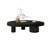 Retro Black Solid Wood Triangle Coffee Table-1672307963-1672307958