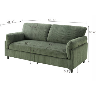 Canapé 82,6 po Corduroy