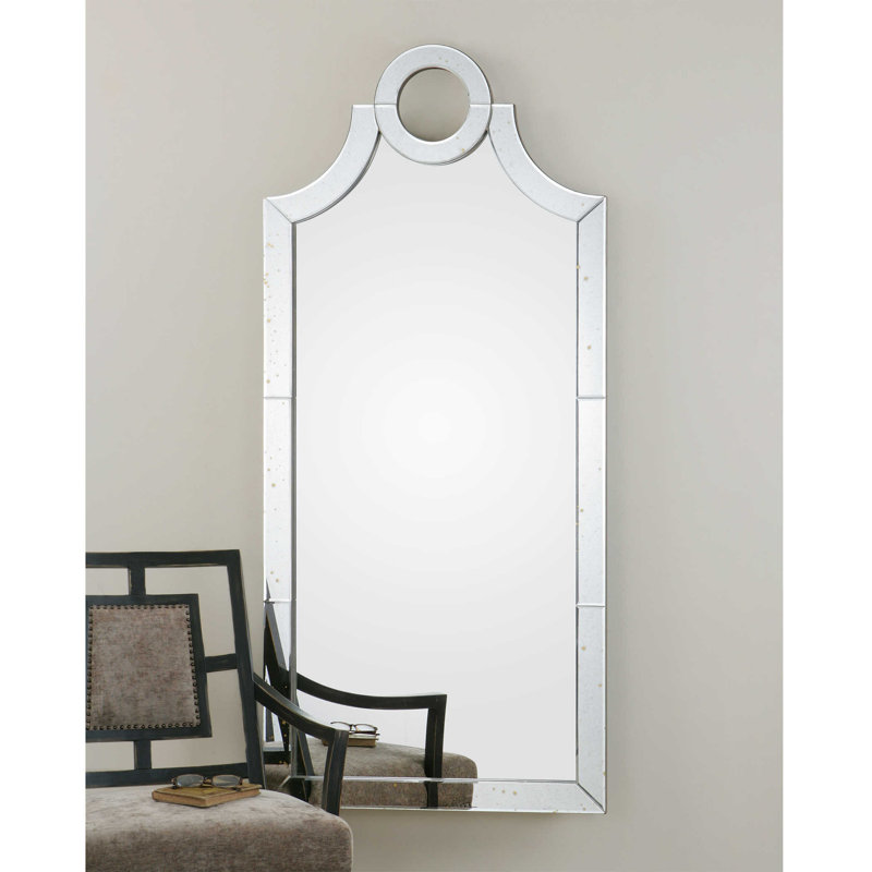 66" Silver Frameless Rectangular Modern Mirror