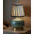 5"x8"x7" Metropolitan Softback Empire Edison Clip On Lampshade, Eggshell with Black Highlight Trim